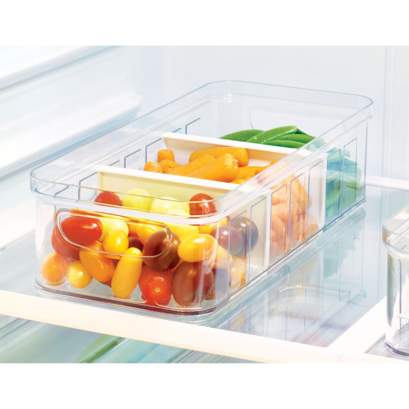 iDesign Crisp Stackable Refrigerator and Pantry Produce Food Storage